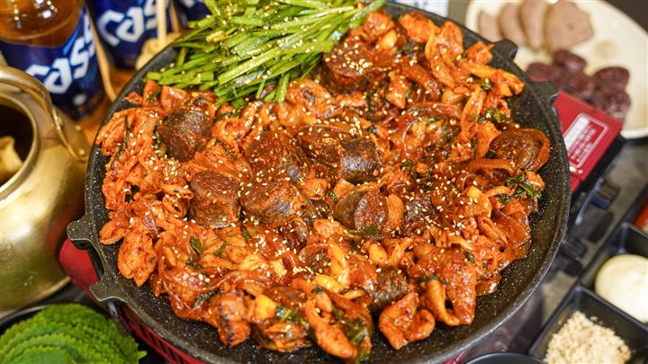 직화초벌순대곱창볶음